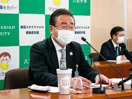 2021年度予算案を明らかにした石森孝志八王子市長.jpg