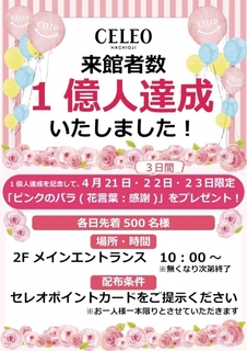セレオ八王子来館者1億人達成.jpg